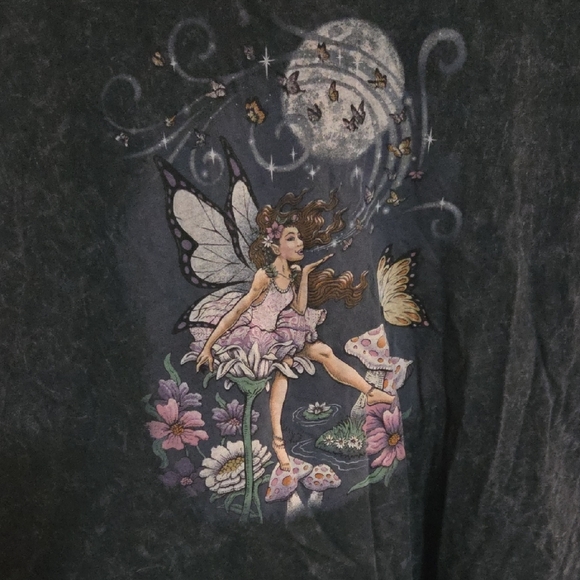 Torrid Charcoal Fairy Graphic Tee - Picture 3 of 3